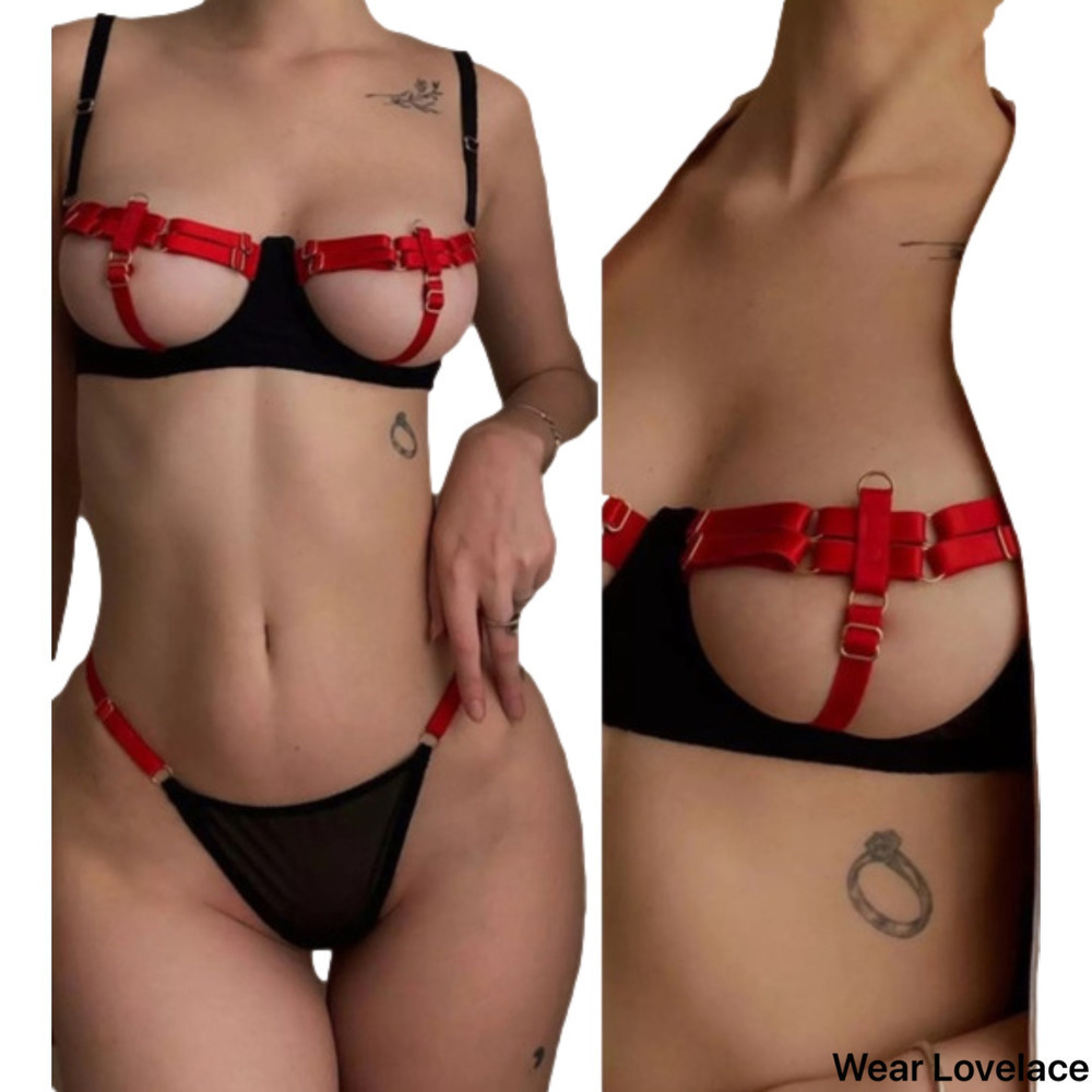 SEXY hollowed out lingerie (Red)